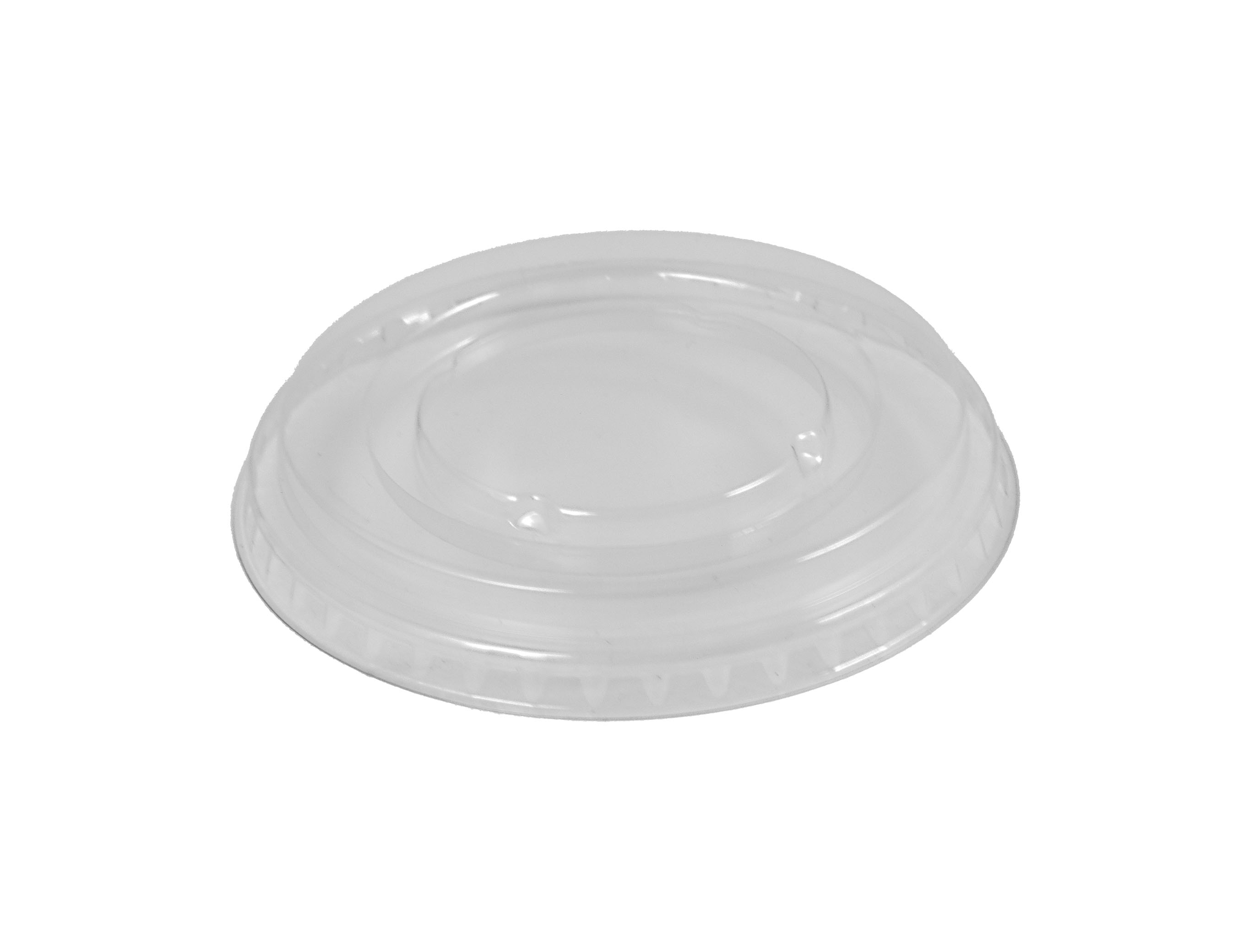 Deckel flach, geschlossen für Clear Cup / Smoothiebecher, glasklar, Ø 10 cm, 50 Stk/Pkg